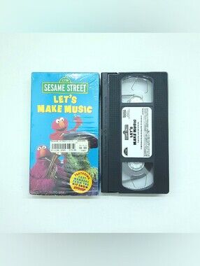Sesame Street - Let's Make Music VHS Vintage 2000